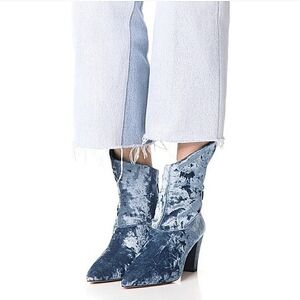 Free people moonlight crushed velvet Booties-Size 41/11
